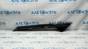 Right windshield pillar trim Ford Explorer 16-19 black gloss, broken fastener, missing seal