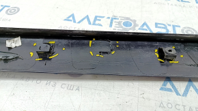 Right windshield pillar trim Ford Explorer 16-19 black gloss, broken fastener, missing seal