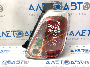 Right headlight Fiat 500 12-19 broken glass, for spare parts