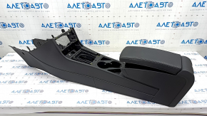 Central console armrest and cup holders VW CC 08-17 black, leather