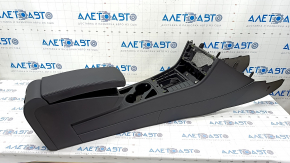 Central console armrest and cup holders VW CC 08-17 black, leather