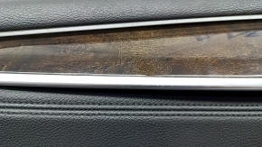 Door trim card front left BMW X5 F15 14-18 leather black Dakota, scratches