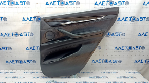 Door trim card rear right BMW X5 F15 14-18 leather black Dakota without curtain, scratches, tears