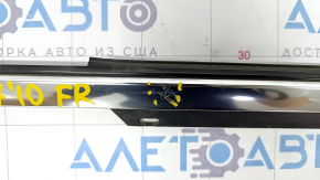 Molding door-glass central front right Audi Q7 4L 10-15 chrome, scratches
