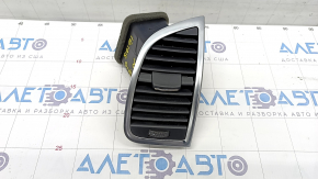 Right dashboard air duct Audi Q7 4L 10-15 with chrome, broken guides, broken vertical adjustment