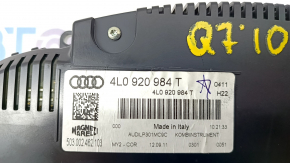 Instrument cluster Audi Q7 4L 10-15 112k
