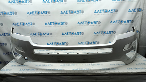 Front bumper upper part Ford Explorer 16-17 rest, white, pressed, scratches