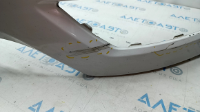 Front bumper upper part Ford Explorer 16-17 rest, white, pressed, scratches