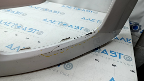 Front bumper upper part Ford Explorer 16-17 rest, white, pressed, scratches