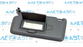 Left visor for Infiniti QX30 17-19, black, without hook