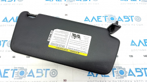 Left visor for Infiniti QX30 17-19, black, without hook