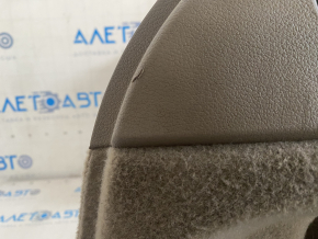 Left arch trim Audi Q7 4L 10-15 for 3 rows, beige, rust, scratches, stretched mesh