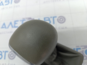 Gear knob Audi Q7 4L 10-15 leather, beige, scratches, cracked leather