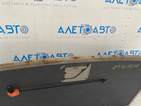 Audi Q7 4L 10-15 trunk floor for 3 rows of seats, beige, broken handle, broken rear handle cover, rust