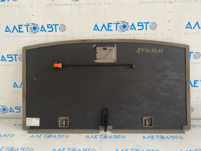 Audi Q7 4L 10-15 trunk floor for 3 rows of seats, beige, broken handle, broken rear handle cover, rust