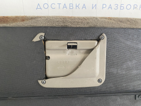 Audi Q7 4L 10-15 trunk floor for 3 rows of seats, beige, broken handle, broken rear handle cover, rust