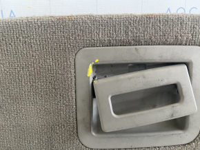 Audi Q7 4L 10-15 trunk floor for 3 rows of seats, beige, broken handle, broken rear handle cover, rust