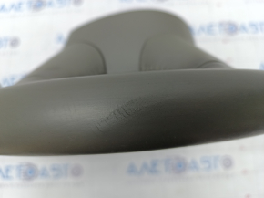 Bare steering wheel Audi Q7 4L 10-15 without heating, beige leather, scratches, peeling coating