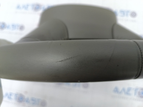 Bare steering wheel Audi Q7 4L 10-15 without heating, beige leather, scratches, peeling coating