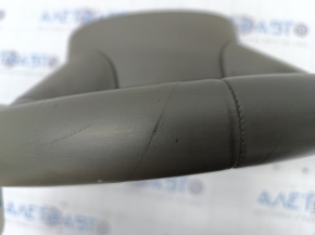 Bare steering wheel Audi Q7 4L 10-15 without heating, beige leather, scratches, peeling coating