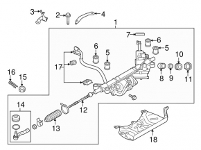 Steering rod right Subaru Legacy 15-19