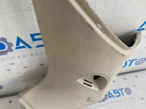 Right rear pillar trim Audi Q7 4L 10-15 for 3 rows, beige, fabric, dry-cleanable, scratches