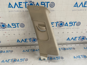 Right rear pillar trim Audi Q7 4L 10-15 under belt, beige, fabric, tear