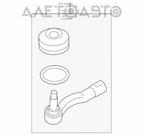 Steering tip right Subaru Legacy 15-19