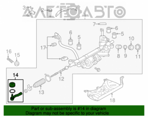 Steering tip right Subaru Legacy 15-19
