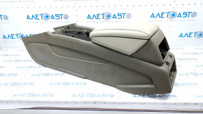 Central console armrest and cup holders Audi Q7 4L 10-15 beige, scratches, dry cleaning