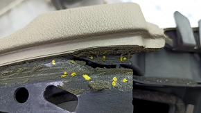 Torpedo front panel with AIRBAG Audi Q7 4L 10-15 beige, broken fasteners, scratches, for dry cleaning