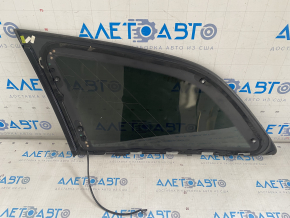 Window blind glass rear right Audi Q7 4L 10-15 with moldings, tinted, chip torn off, scratches
