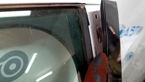 Door assembly front left Ford Explorer 11-19 white YZ, bumps, side trim mount is peeled off