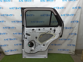 Door assembly rear right Ford Explorer 11-19 white YZ, dented, torn front seal