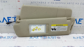 Left visor Audi Q7 4L 10-15 beige, cloth, without hook, for cleaning