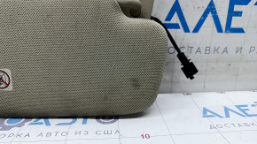 Left visor Audi Q7 4L 10-15 beige, cloth, without hook, for cleaning
