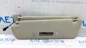 Right visor Audi Q7 4L 10-15 beige, cloth, no hook, needs cleaning, broken latch