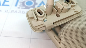 Right visor Audi Q7 4L 10-15 beige, cloth, no hook, needs cleaning, broken latch