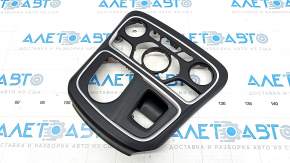 Chrysler 200 15-17 center console trim black, chrome bulged