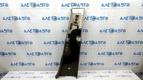 Center pillar trim belt left Audi Q7 4L 10-15 beige, cloth, with air duct, for dry cleaning, scratches