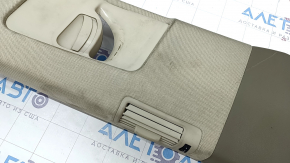 Center pillar trim belt left Audi Q7 4L 10-15 beige, cloth, with air duct, for dry cleaning, scratches