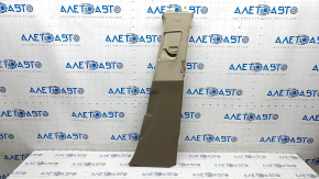 Center pillar trim belt right Audi Q7 4L 10-15 beige, cloth, with air duct, for dry cleaning, scratches
