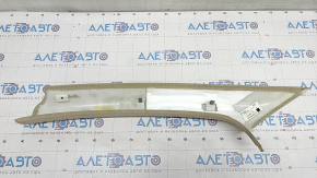 Front pillar trim right Audi Q7 4L 10-15 beige, cloth, dry cleanable