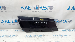 Rear glass pillar trim right Ford Explorer 16-19 black gloss, scratches
