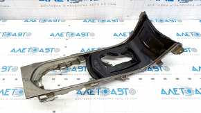 Cadillac ATS 13 center console trim - glossy black, chrome, scratches on chrome