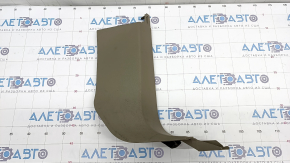 Front pillar trim right lower Audi Q7 4L 10-15 beige, for dry cleaning, scratch