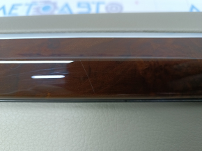 Door trim card rear left Audi Q7 4L 10-15 beige, molding under wood gloss, BOSE, scratches, for cleaning
