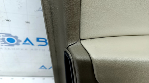 Door trim card front left Audi Q7 4L 10-15 beige, molding under wood gloss, BOSE, scratches, for cleaning, torn, under seat memory, broken fastening, cracked