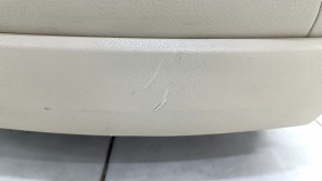 Passenger seat Audi Q7 4L 10-15 with airbag, electric, heated, beige leather, scratches on plastic, backrest peeled off, worn