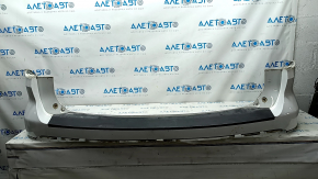 Rear bumper upper part Ford Explorer 16-19 white, pressed, broken fasteners